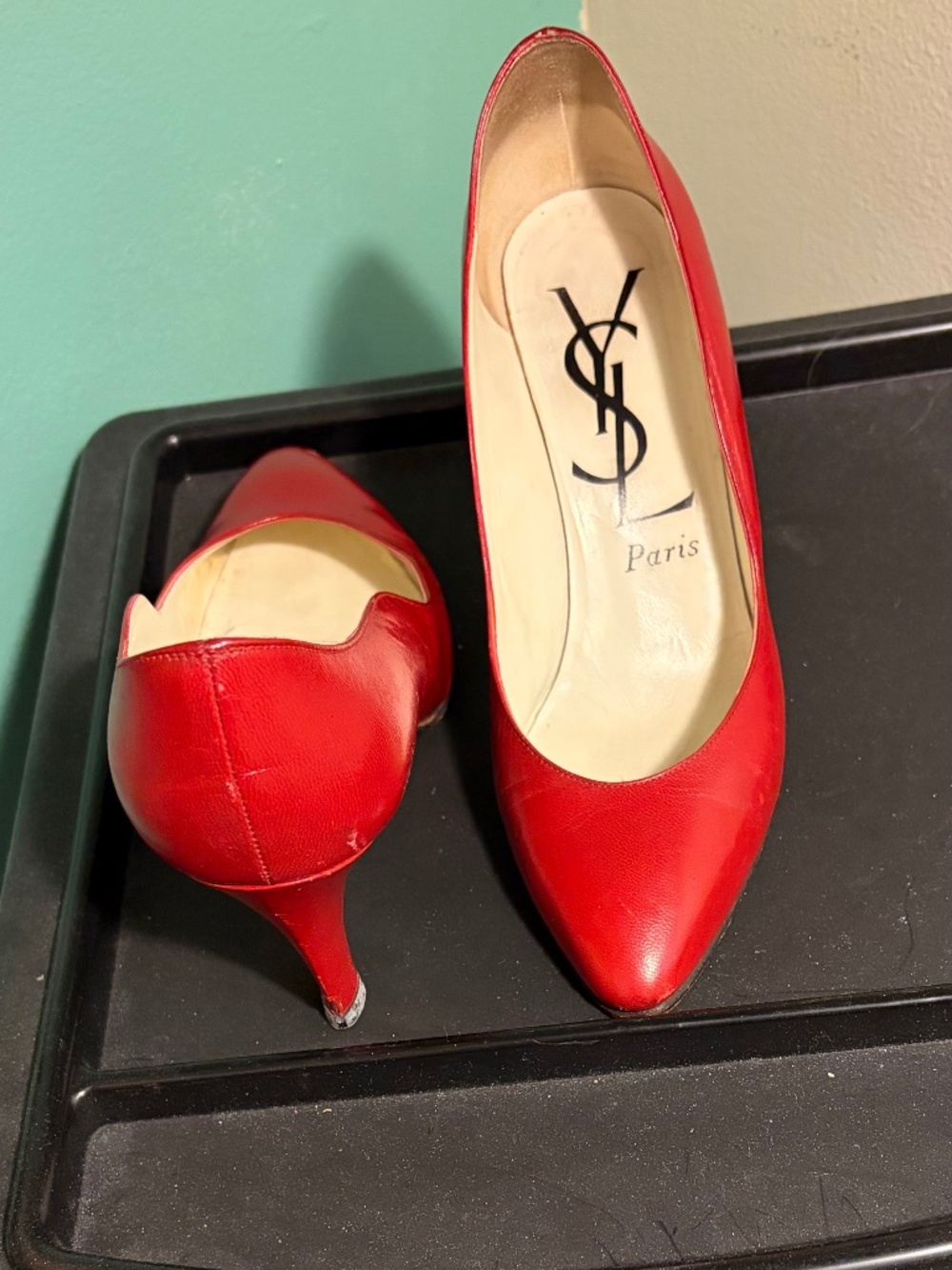 YSL RED  Patent Leather Heels Size 5.5